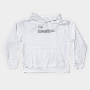 ENTP Personality (Dictionary Style) Light Kids Hoodie